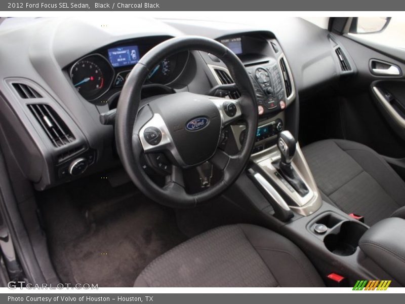 Black / Charcoal Black 2012 Ford Focus SEL Sedan