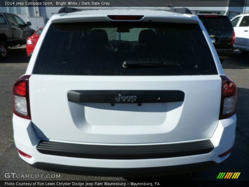 Bright White / Dark Slate Gray 2014 Jeep Compass Sport