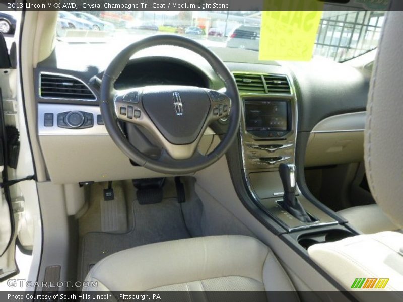 Crystal Champagne Tri-Coat / Medium Light Stone 2013 Lincoln MKX AWD