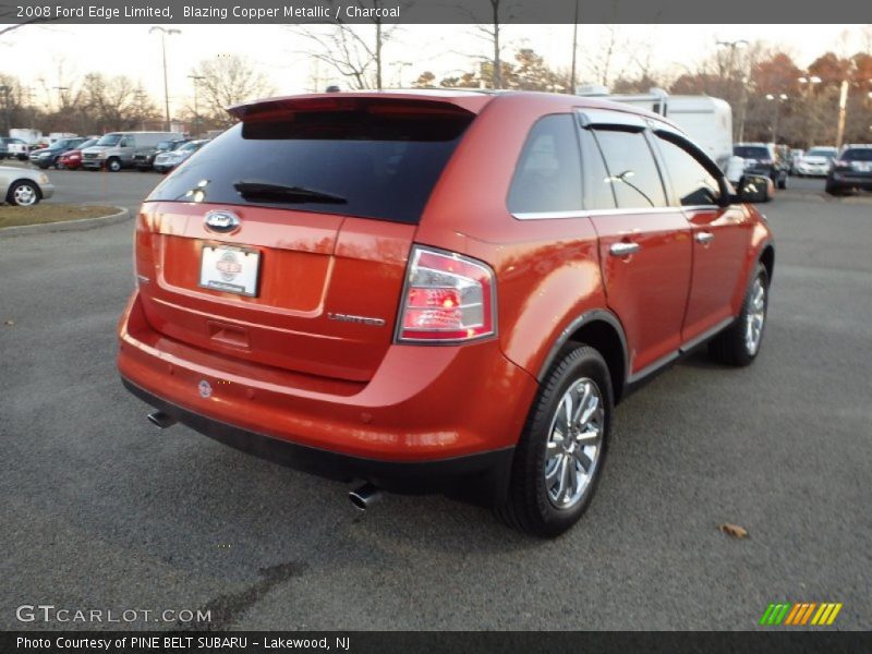 Blazing Copper Metallic / Charcoal 2008 Ford Edge Limited