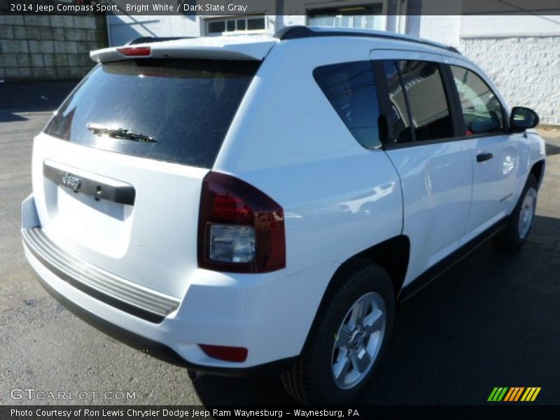 Bright White / Dark Slate Gray 2014 Jeep Compass Sport