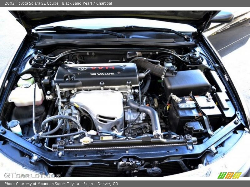 Black Sand Pearl / Charcoal 2003 Toyota Solara SE Coupe