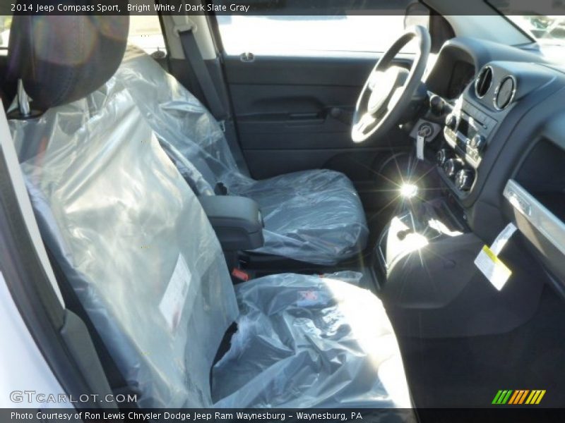 Bright White / Dark Slate Gray 2014 Jeep Compass Sport