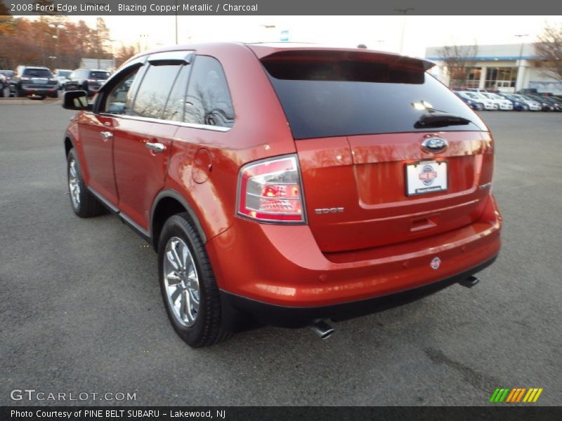 Blazing Copper Metallic / Charcoal 2008 Ford Edge Limited