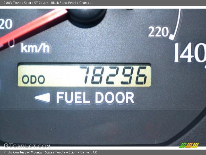 Black Sand Pearl / Charcoal 2003 Toyota Solara SE Coupe