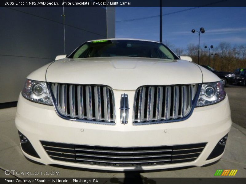 White Chocolate Tri-Coat / Light Camel 2009 Lincoln MKS AWD Sedan