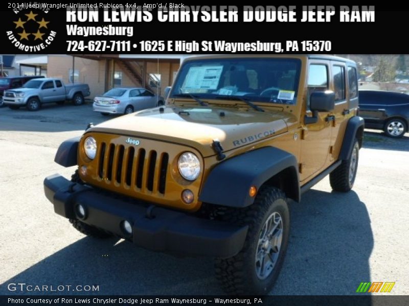 Amp'd / Black 2014 Jeep Wrangler Unlimited Rubicon 4x4