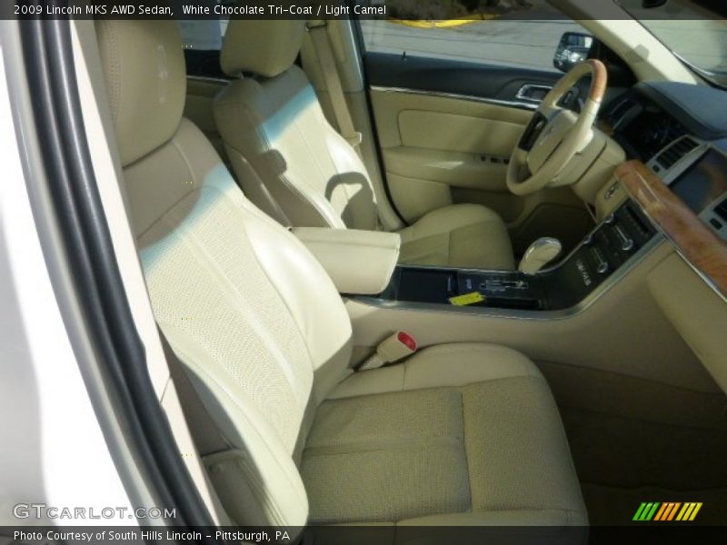 White Chocolate Tri-Coat / Light Camel 2009 Lincoln MKS AWD Sedan