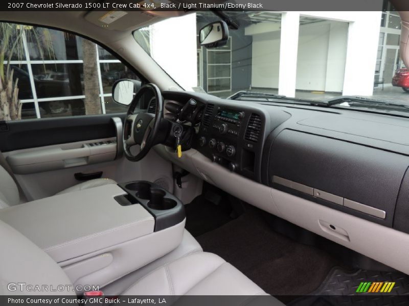 Black / Light Titanium/Ebony Black 2007 Chevrolet Silverado 1500 LT Crew Cab 4x4