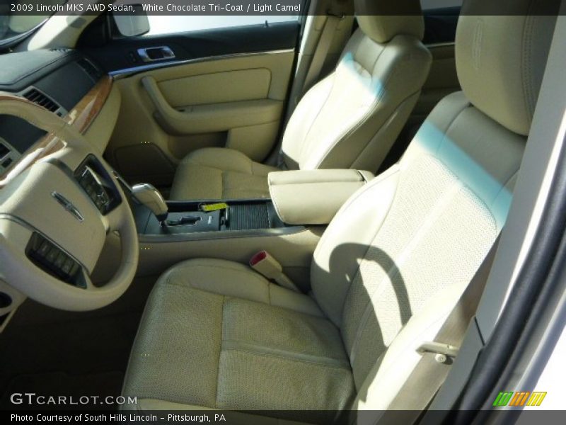 White Chocolate Tri-Coat / Light Camel 2009 Lincoln MKS AWD Sedan