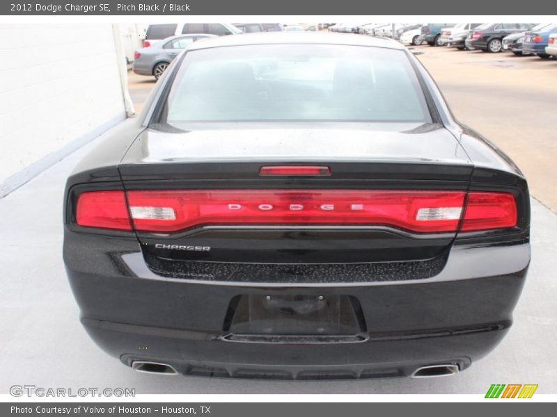 Pitch Black / Black 2012 Dodge Charger SE