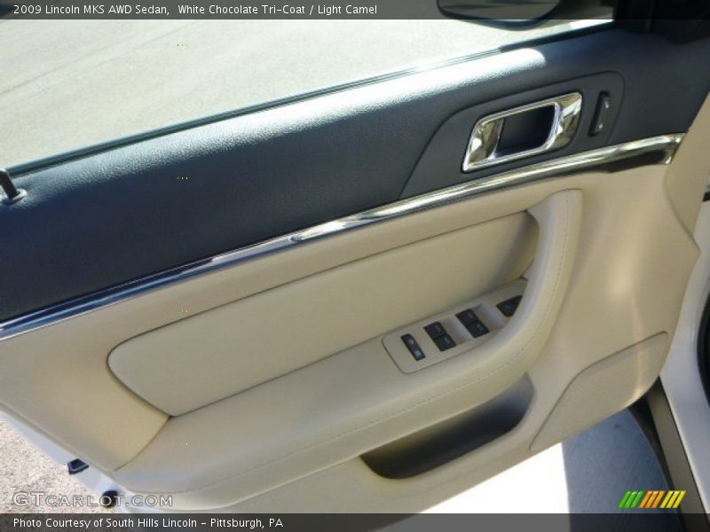 White Chocolate Tri-Coat / Light Camel 2009 Lincoln MKS AWD Sedan