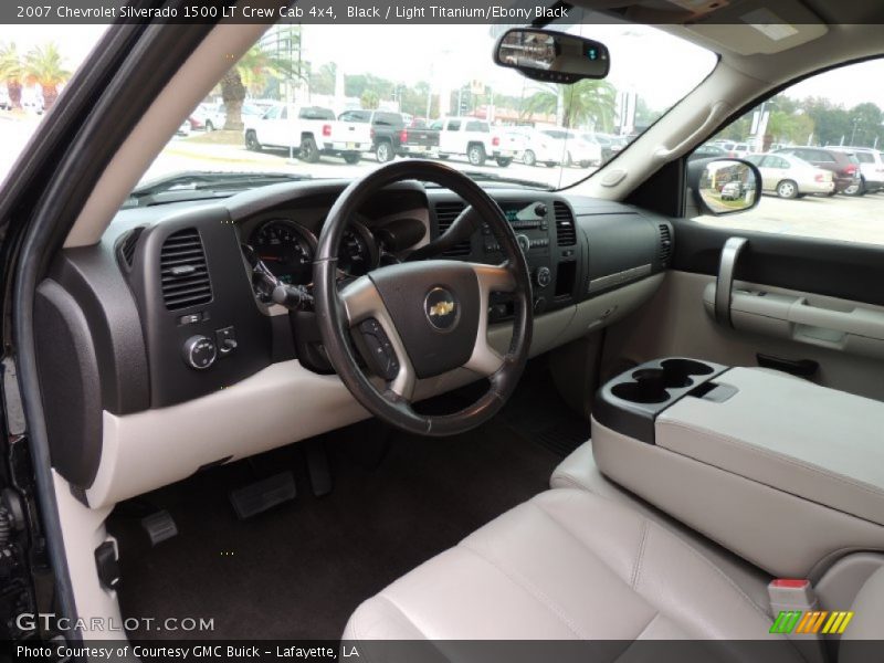 Black / Light Titanium/Ebony Black 2007 Chevrolet Silverado 1500 LT Crew Cab 4x4