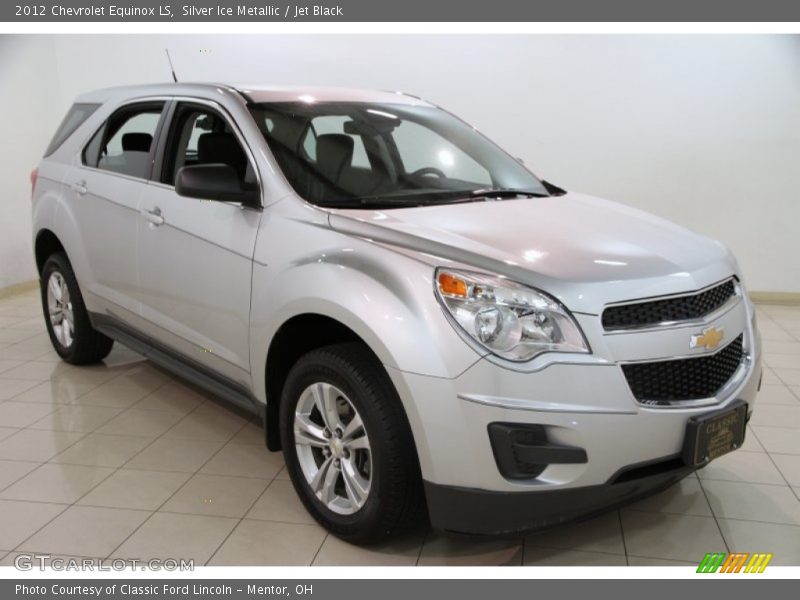 Silver Ice Metallic / Jet Black 2012 Chevrolet Equinox LS