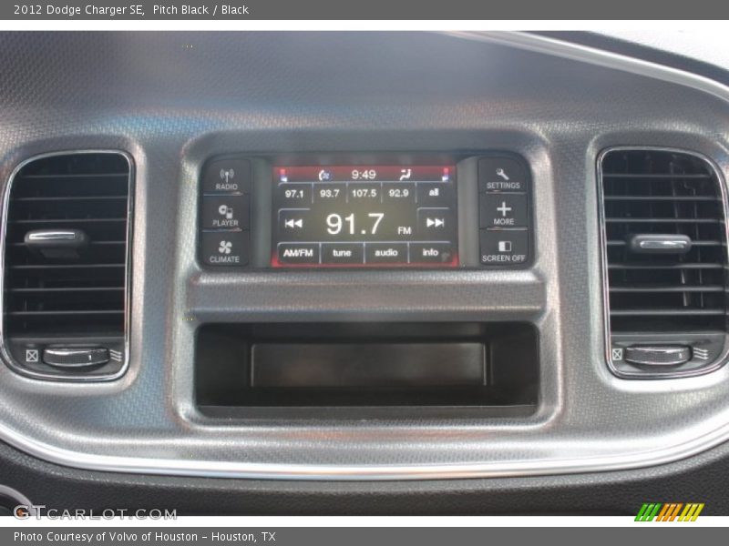 Pitch Black / Black 2012 Dodge Charger SE