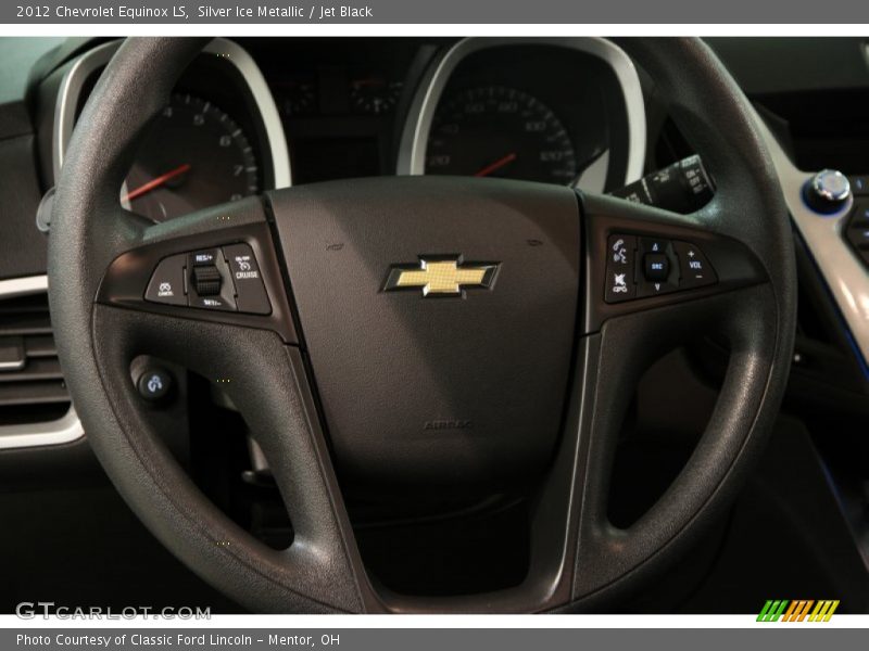 Silver Ice Metallic / Jet Black 2012 Chevrolet Equinox LS