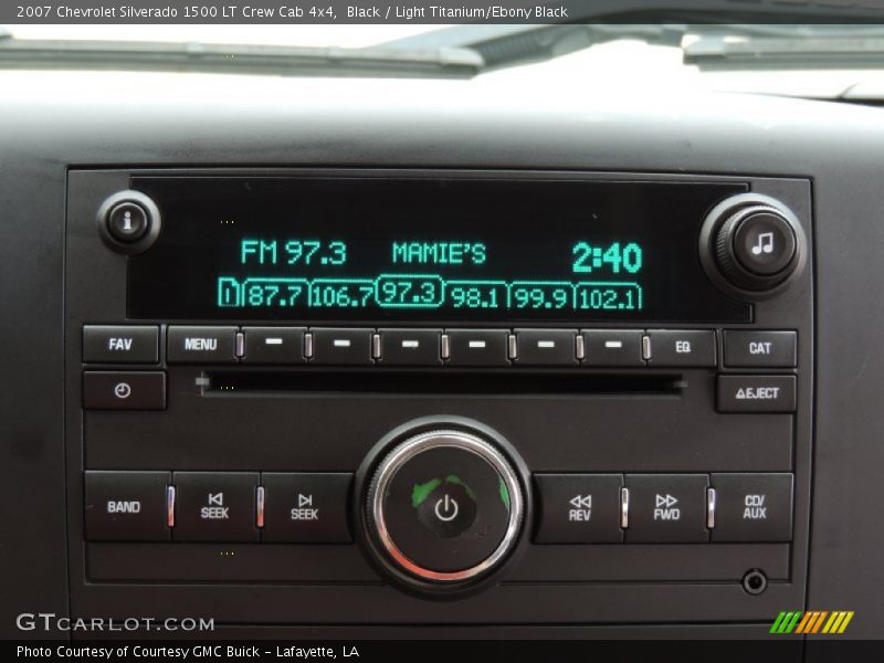 Black / Light Titanium/Ebony Black 2007 Chevrolet Silverado 1500 LT Crew Cab 4x4