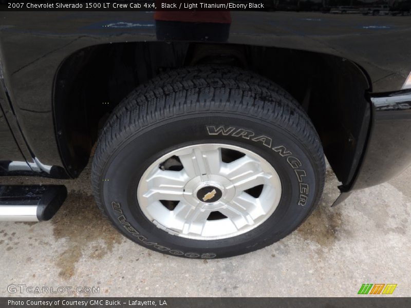 Black / Light Titanium/Ebony Black 2007 Chevrolet Silverado 1500 LT Crew Cab 4x4