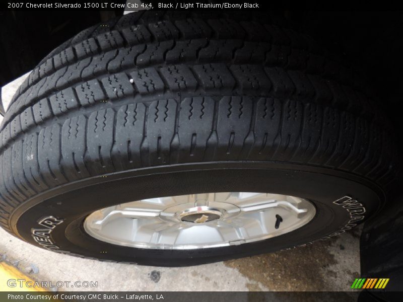 Black / Light Titanium/Ebony Black 2007 Chevrolet Silverado 1500 LT Crew Cab 4x4