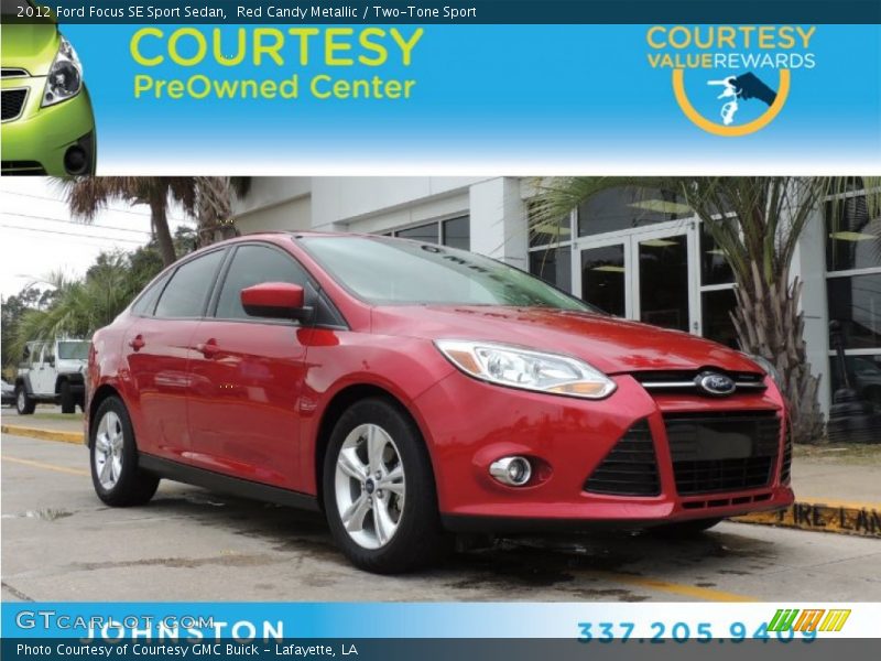 Red Candy Metallic / Two-Tone Sport 2012 Ford Focus SE Sport Sedan
