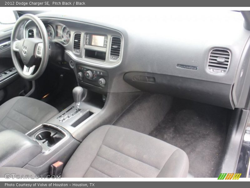 Pitch Black / Black 2012 Dodge Charger SE
