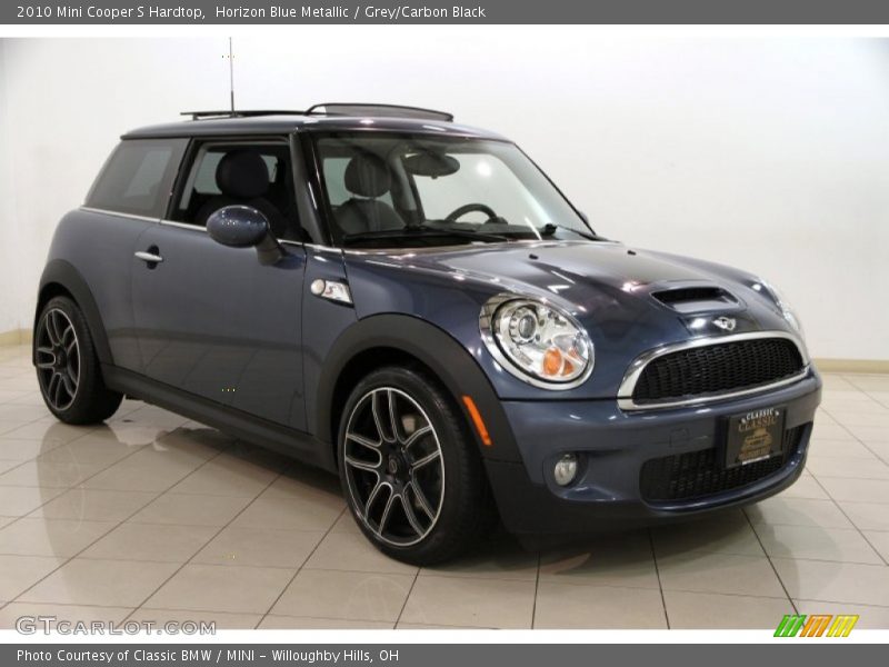 Horizon Blue Metallic / Grey/Carbon Black 2010 Mini Cooper S Hardtop
