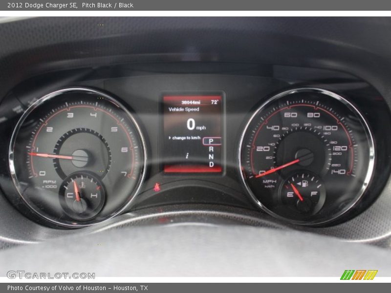 Pitch Black / Black 2012 Dodge Charger SE