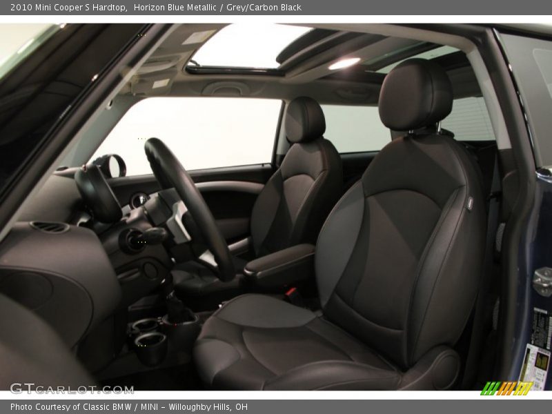 Horizon Blue Metallic / Grey/Carbon Black 2010 Mini Cooper S Hardtop