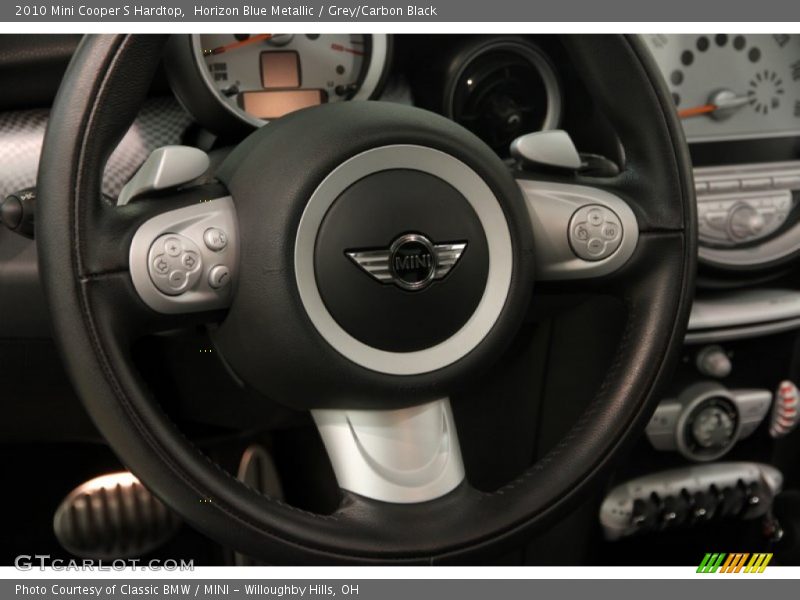 Horizon Blue Metallic / Grey/Carbon Black 2010 Mini Cooper S Hardtop