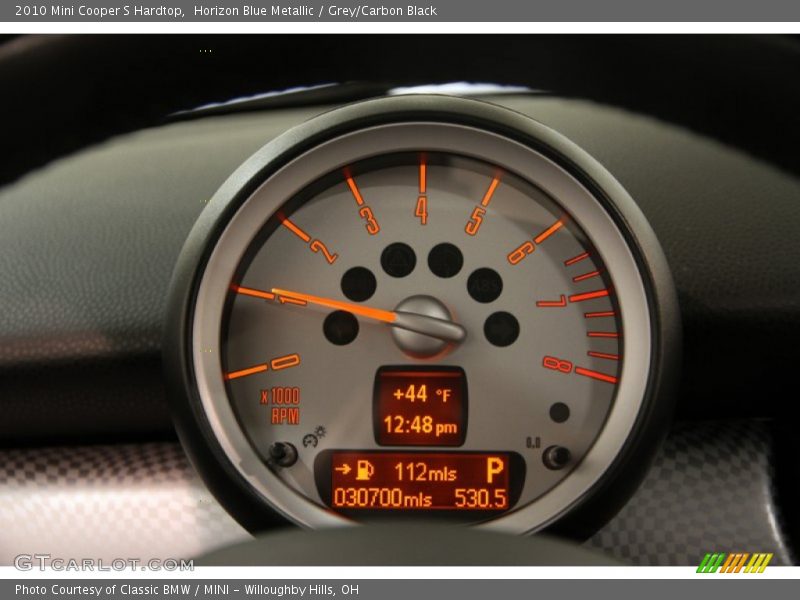 Horizon Blue Metallic / Grey/Carbon Black 2010 Mini Cooper S Hardtop