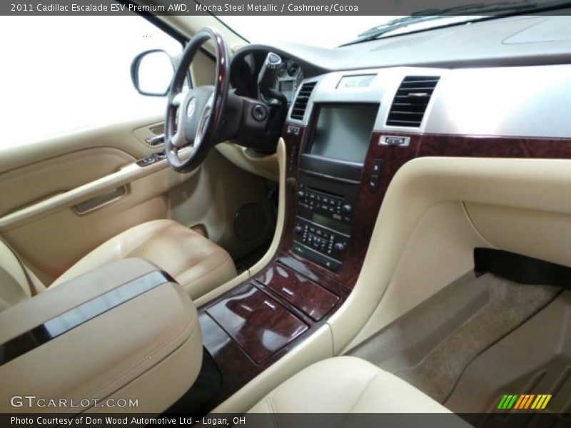Mocha Steel Metallic / Cashmere/Cocoa 2011 Cadillac Escalade ESV Premium AWD