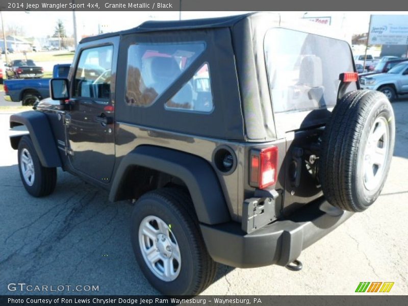 Granite Metallic / Black 2014 Jeep Wrangler Sport 4x4