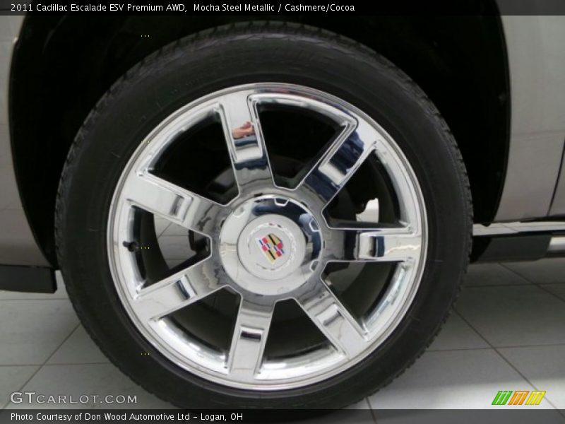 Mocha Steel Metallic / Cashmere/Cocoa 2011 Cadillac Escalade ESV Premium AWD