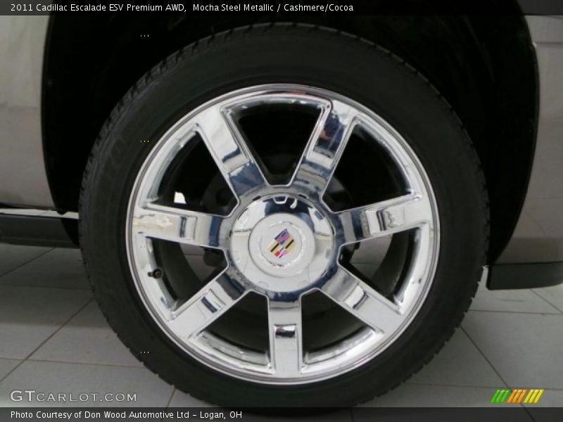 Mocha Steel Metallic / Cashmere/Cocoa 2011 Cadillac Escalade ESV Premium AWD