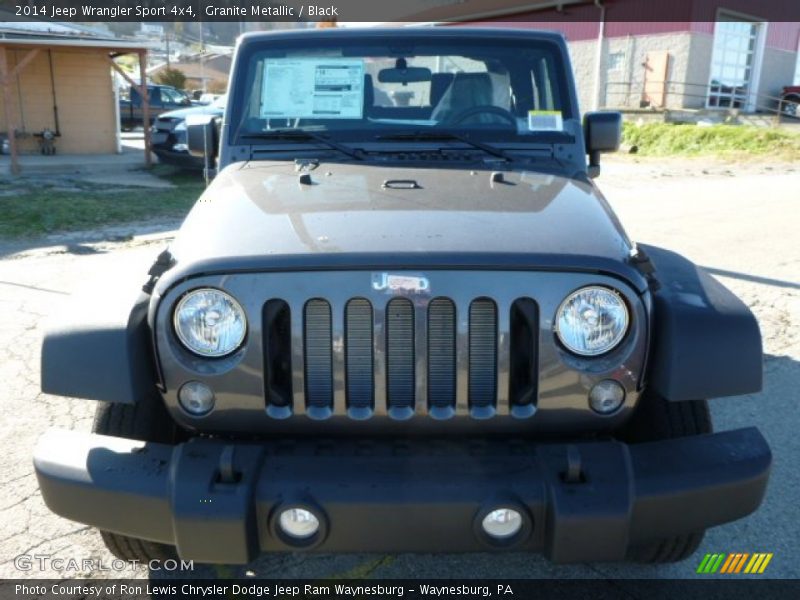 Granite Metallic / Black 2014 Jeep Wrangler Sport 4x4