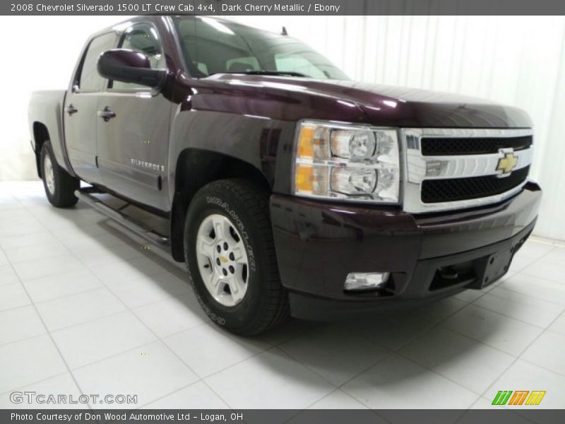 Dark Cherry Metallic / Ebony 2008 Chevrolet Silverado 1500 LT Crew Cab 4x4