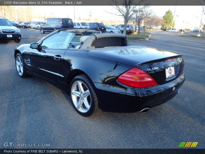 Black / Ash 2005 Mercedes-Benz SL 500 Roadster