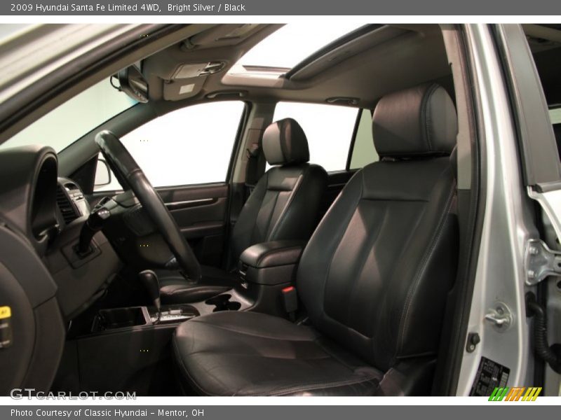 Bright Silver / Black 2009 Hyundai Santa Fe Limited 4WD