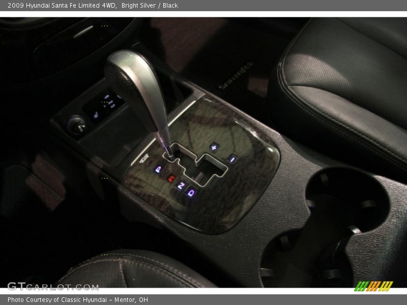 Bright Silver / Black 2009 Hyundai Santa Fe Limited 4WD