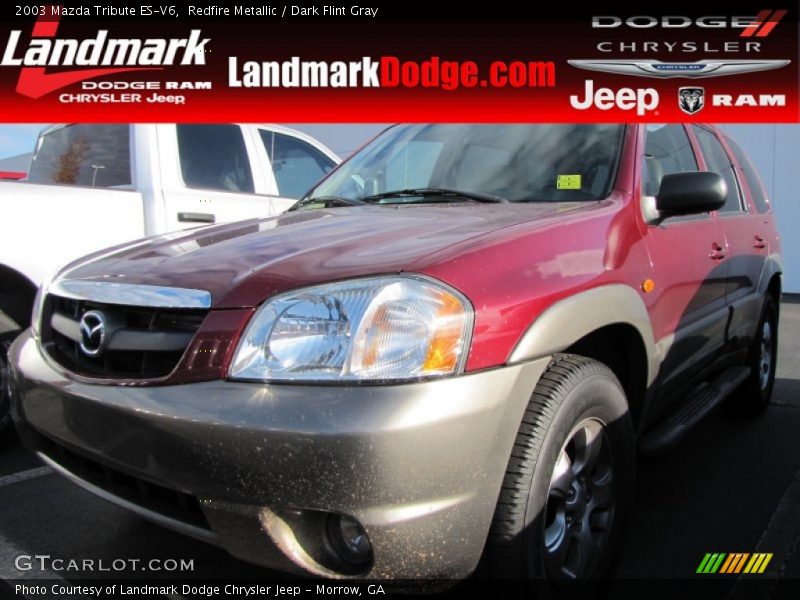 Redfire Metallic / Dark Flint Gray 2003 Mazda Tribute ES-V6