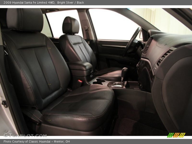 Bright Silver / Black 2009 Hyundai Santa Fe Limited 4WD