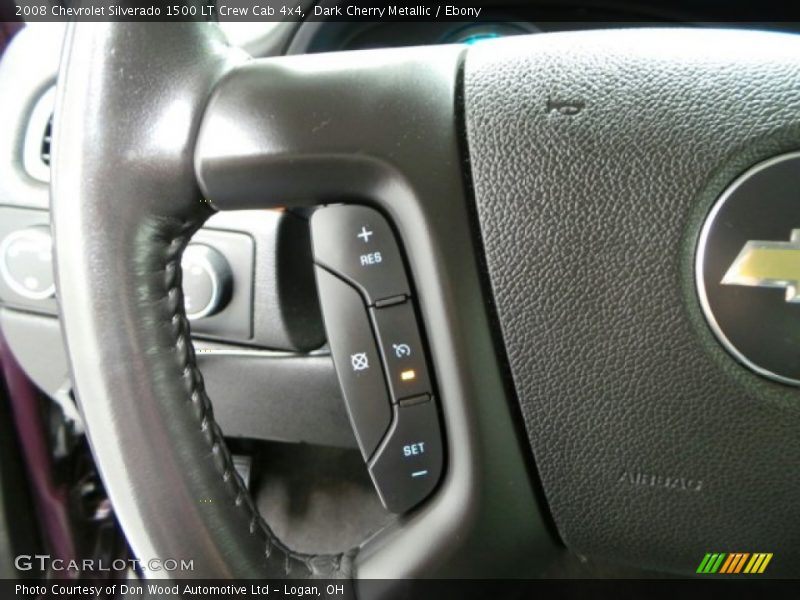 Dark Cherry Metallic / Ebony 2008 Chevrolet Silverado 1500 LT Crew Cab 4x4