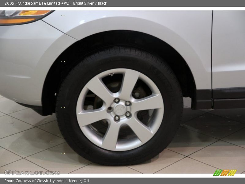 Bright Silver / Black 2009 Hyundai Santa Fe Limited 4WD
