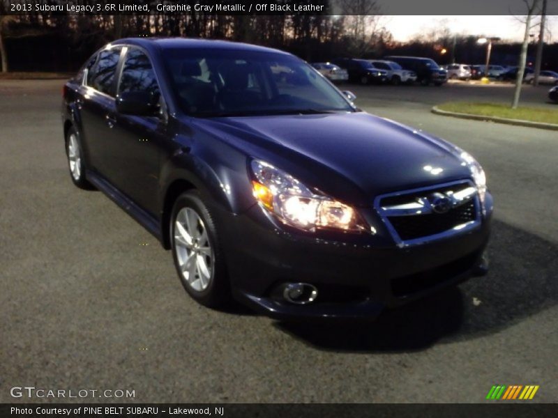 Graphite Gray Metallic / Off Black Leather 2013 Subaru Legacy 3.6R Limited