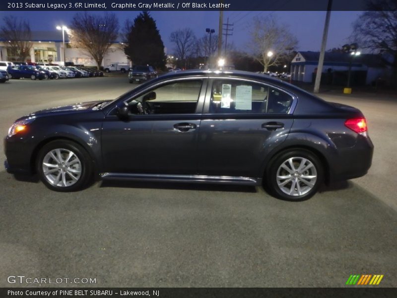 Graphite Gray Metallic / Off Black Leather 2013 Subaru Legacy 3.6R Limited