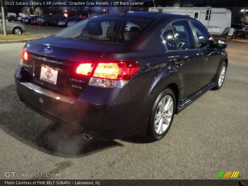 Graphite Gray Metallic / Off Black Leather 2013 Subaru Legacy 3.6R Limited