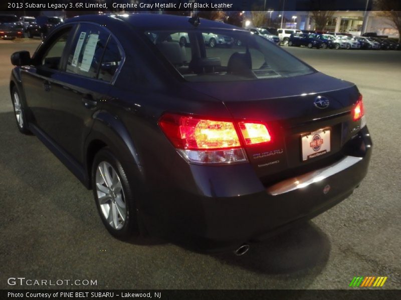 Graphite Gray Metallic / Off Black Leather 2013 Subaru Legacy 3.6R Limited