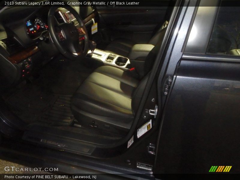 Graphite Gray Metallic / Off Black Leather 2013 Subaru Legacy 3.6R Limited