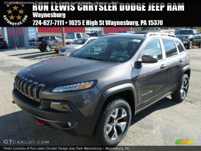 Granite Crystal Metallic / Morocco - Black 2014 Jeep Cherokee Trailhawk 4x4