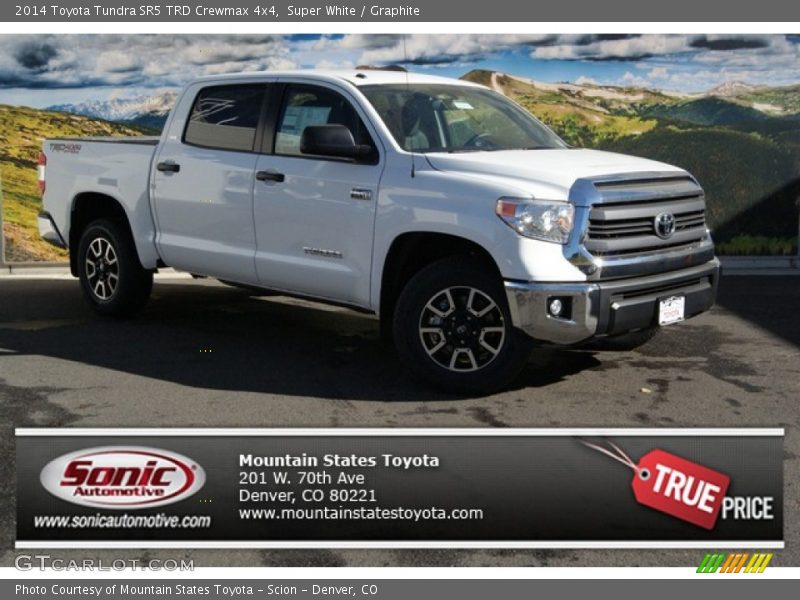 Super White / Graphite 2014 Toyota Tundra SR5 TRD Crewmax 4x4